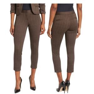 Amanda + Chelsea pants Alex Modern Fit ankle herringbone brown 20W